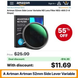 A Artman Artman 52mm Side Lever Variable – 55% off