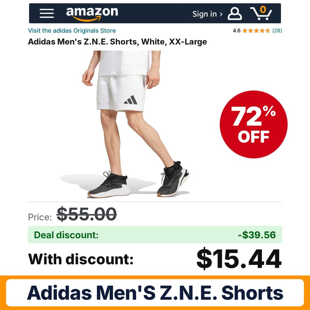 Adidas Men's Z.N.E. Shorts – 72% off