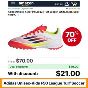 Adidas Unisex-Kids F50 League Turf Soccer – 70% off