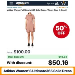 adidas Women's Ultimate365 Solid Dress – 50% off