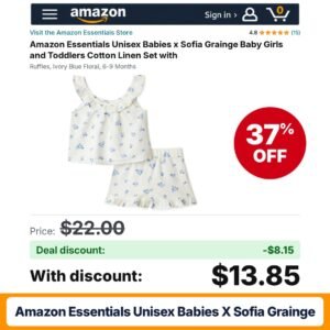 Amazon Essentials Unisex Babies x Sofia Grainge – 37% off