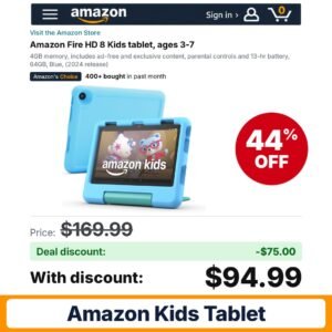 Amazon Fire HD 8 Kids tablet – 44% off