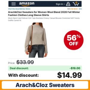Arach&Cloz Sweaters – 56% off