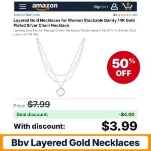 BBV Layered Gold Necklaces – 50% off