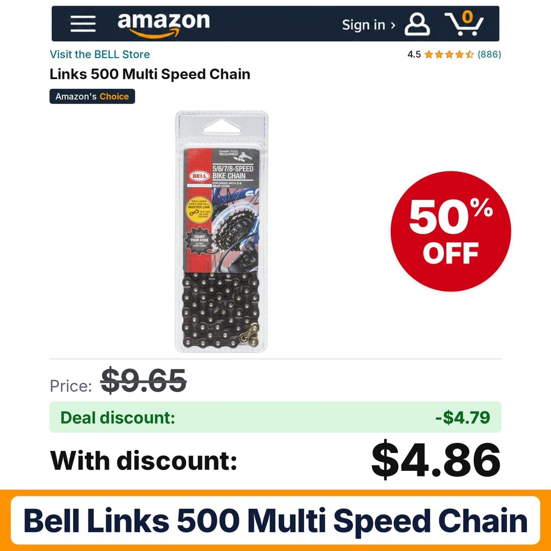 BELL Links 500 Multi Speed Chain – 50% off