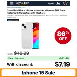 Case-Mate iPhone 15 Case Shimmer Iridescent – 86% off