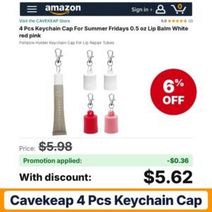 CAVEKEAP 4 Pcs Keychain Cap Amazon promo code CAVEKEAP – 6% off