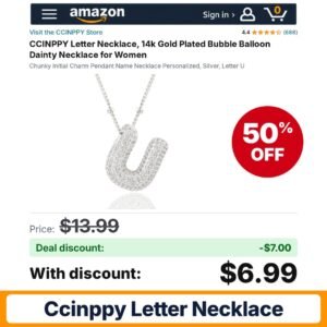 CCINPPY Letter Necklace – 50% off
