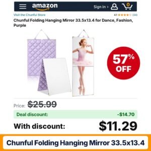 Chunful Folding Hanging Mirror 33.5x13.4 – 57% off