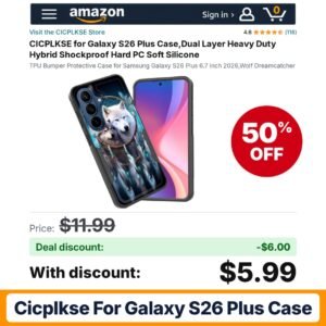 CICPLKSE for Galaxy S26 Plus Case – 50% off