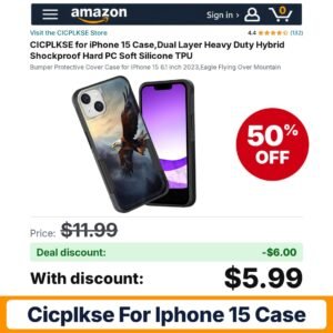 CICPLKSE for iPhone 15 Case – 50% off