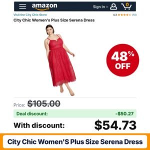 City Chic Women's Plus Size Serena Dress – 48% off