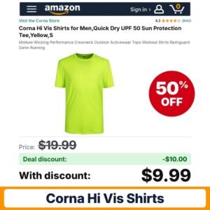 Corna Hi Vis Shirts – 50% off