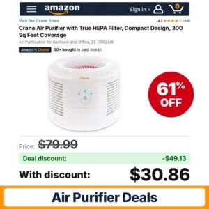 Crane Air Purifier – 61% off
