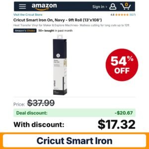 Cricut Smart Iron – 54% off