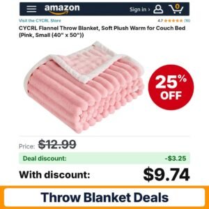 CYCRL Flannel Throw Blanket – 25% off
