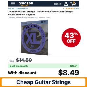 D'Addario Guitar Strings – 43% off
