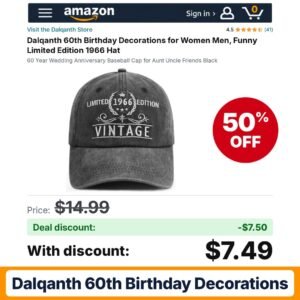 Dalqanth 60th Birthday Decorations – 50% off