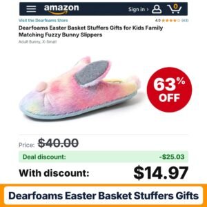 Dearfoams Easter Basket Stuffers Gifts – 63% off