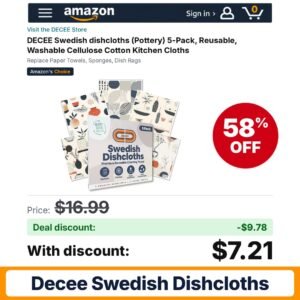 DECEE Swedish dishcloths – 58% off