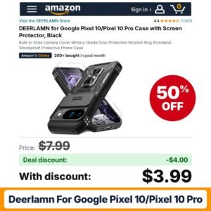 DEERLAMN for Google Pixel 10/Pixel 10 Pro – 50% off