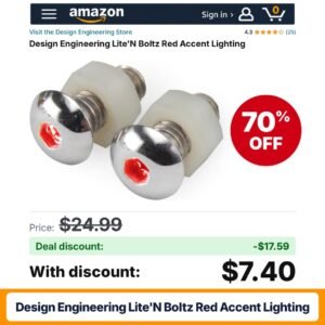 Design Engineering Lite'N Boltz Red Accent Lighting – 70% off