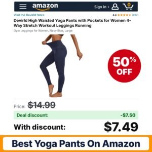 Devirld High Waisted Yoga Pants – 50% off