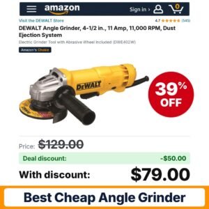 DEWALT Angle Grinder – 39% off
