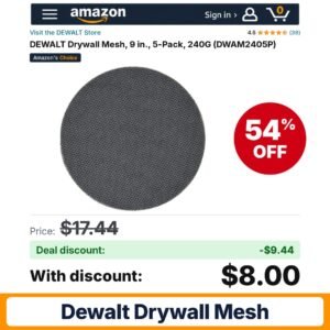 DEWALT Drywall Mesh – 54% off
