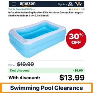 DIMAR GARDEN Inflatable Swimming Pool – 30% off
