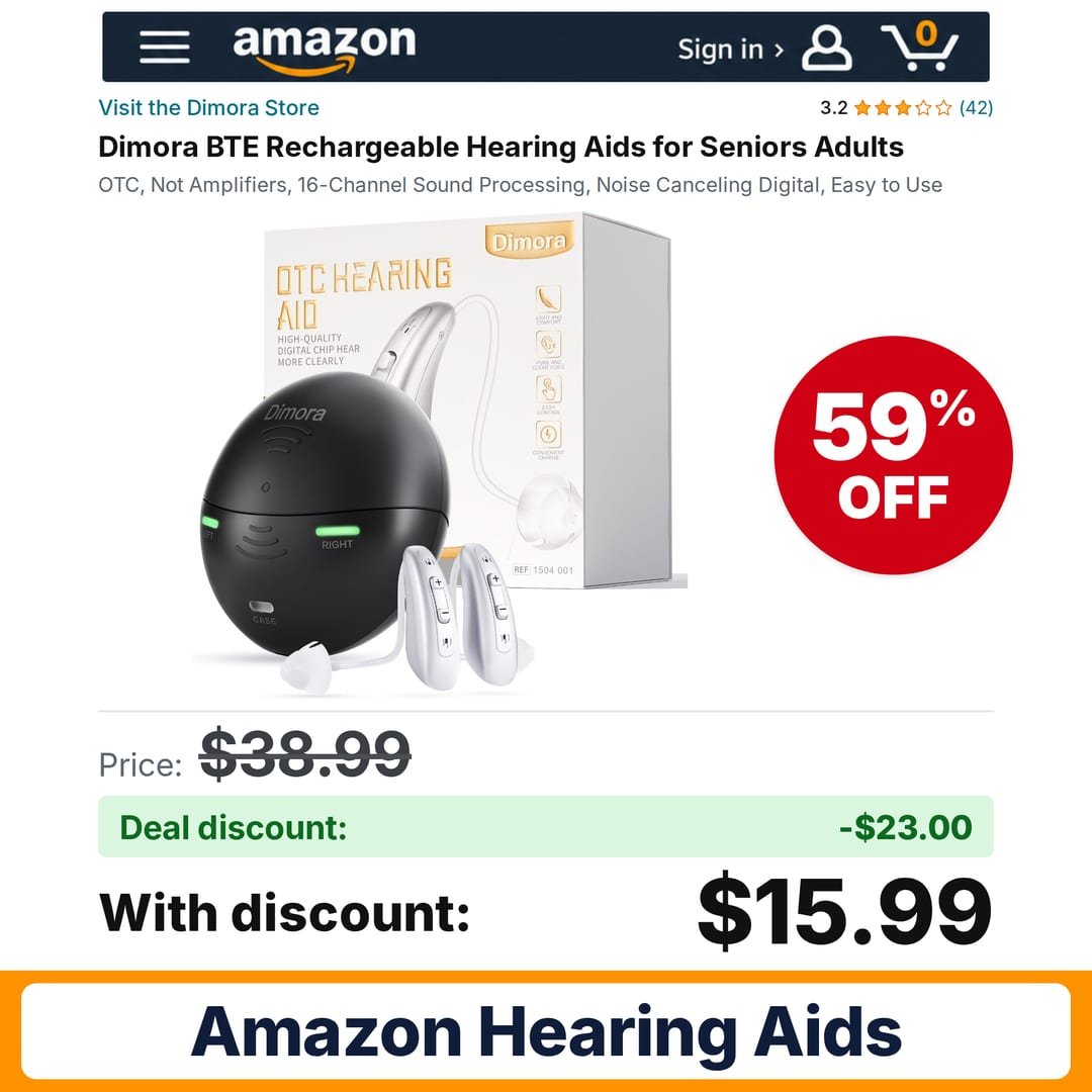 Dimora BTE Rechargeable Hearing Aids – 59% off