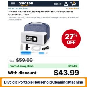 DIVCIDLC Portable Household Cleaning Machine Amazon promo code TELT4TEH – 27% off