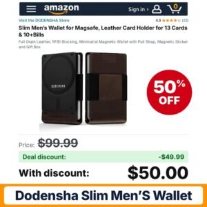 DODENSHA Slim Men’s Wallet – 50% off