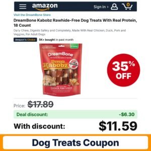 DreamBone Kabobz Rawhide-Free Dog Treats – 35% off
