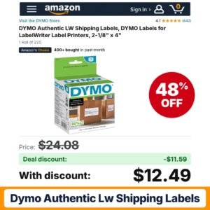 DYMO Authentic LW Shipping Labels – 48% off