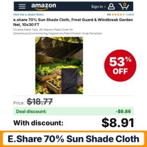 e.share 70% Sun Shade Cloth – 53% off