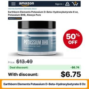 Earthborn Elements Potassium D-Beta-Hydroxybutyrate 8 oz – 50% off
