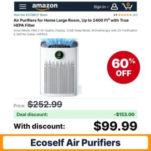 ECOSELF Air Purifiers – 60% off