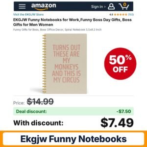 EKGJW Funny Notebooks – 50% off