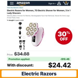 Electric Razors Amazon promo code 2ZPXWLWV – 30% off