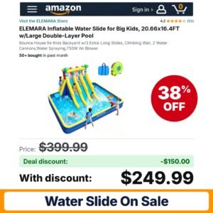 ELEMARA Inflatable Water Slide – 38% off
