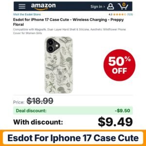 Esdot for iPhone 17 Case Cute – 50% off