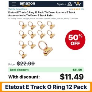 Etetost E Track O Ring 12 Pack – 50% off