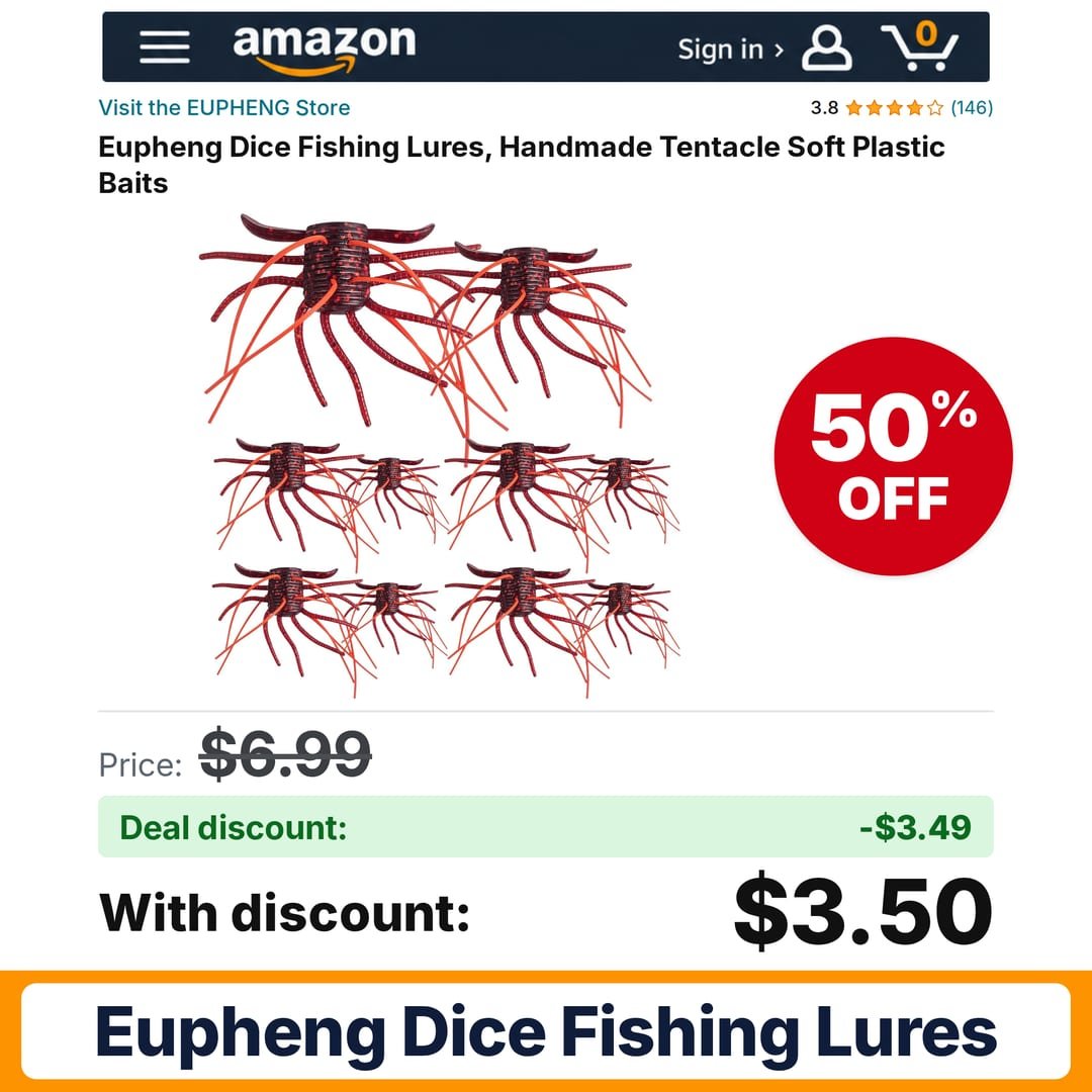 Eupheng Dice Fishing Lures Red – 50% off