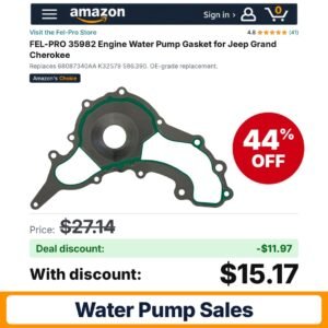 FEL-PRO 35982 Engine Water Pump Gasket – 44% off