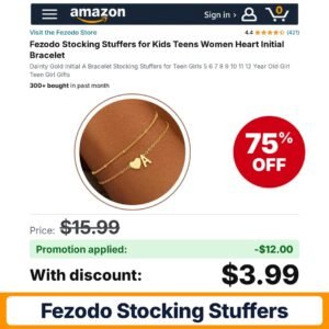 Fezodo Stocking Stuffers Amazon promo code MX4ONEMK – 75% off