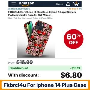 FKBRCL4U for iPhone 14 Plus Case – 60% off