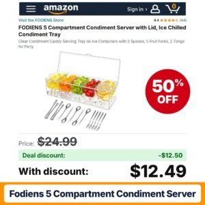 FODIENS 5 Compartment Condiment Server – 50% off