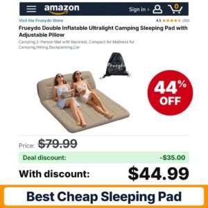 Frueydo Double Inflatable Ultralight Camping Sleeping Pad – 44% off