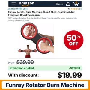 Funray Rotator Burn Machine Amazon promo code YIXBVWW3 – 50% off